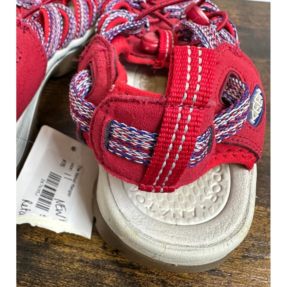 Keen Whisper Closed Toe Sandals Size 11 Anti-Odor Red White & Blue 4th of July - Picture 8 of 11